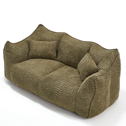 Comfortable Dual Beanbag Chair With High Resilience Foam Core For 2 People Home Essentials