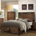 Eastern King Bed With Footboard Drawers Furniture - Oak Home Essentials