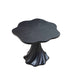 Sculptural Round Dining Table Petal Shape Root Texture For Dining Room - Black Home Essentials
