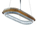 Michael Amini Lighting - Base Camp Oval Crystal LED Chandelier - Gold Michael Amini