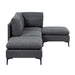 Upholstered Modular Sectional With Tall Legs, Medium Firm Seat Home Essentials