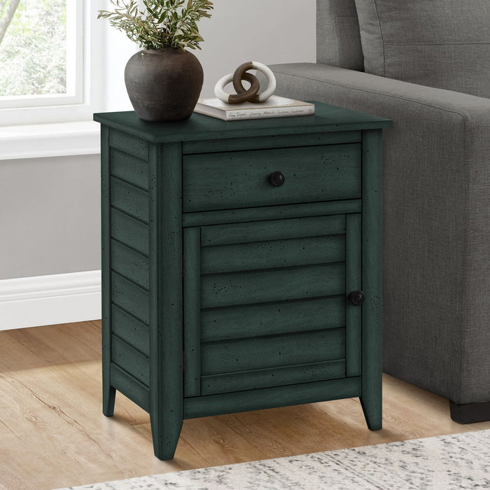 Accent Table With Storage Drawer - Blue 8th Street