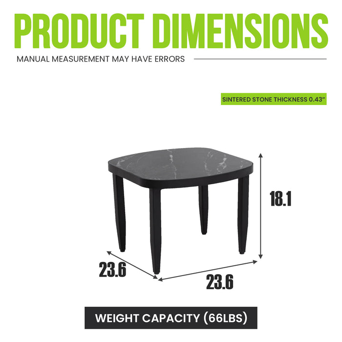 Outdoor Elegance Table, Rounded Corners Life Outside