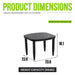 Outdoor Elegance Table, Rounded Corners Life Outside