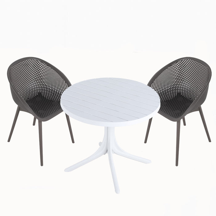 Modern Lounge Chair Set With Round Table Home Essentials