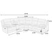 U-Shaped Sectional Sofa With Console Cup Holder, Storage Drawer, Manual Reclining Home Essentials