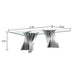 Table With Twisted Fan Shaped Legs Home Essentials