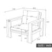 Stylish Outdoor Armchair With Cushion For Garden Hearth and Haven