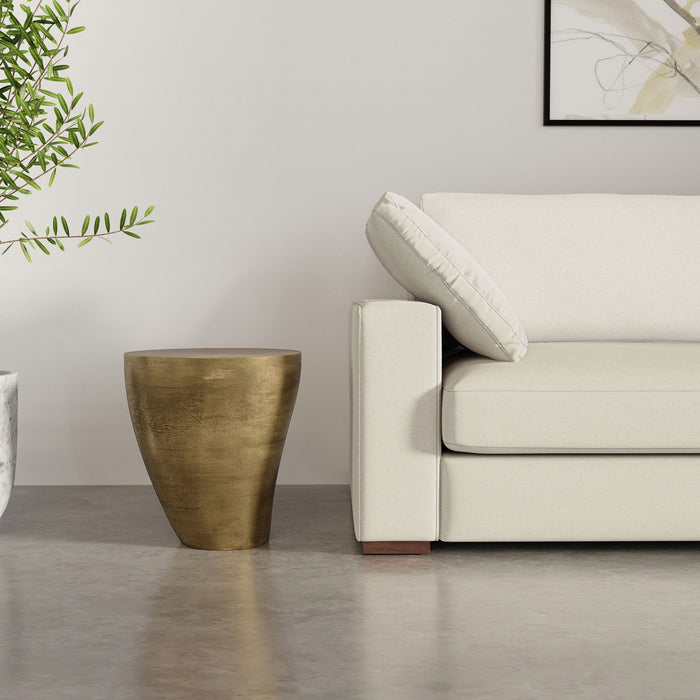 Cavan - Cast Aluminum Side Table - Antique Brass Simpli-Home