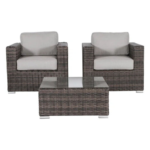 2 Person Seating Set With Cushions LSI Patio Furniture
