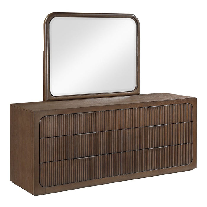 Leanna - Mirror - Brown Oak ACME
