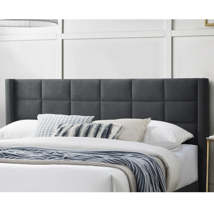 Bed Upholstered Box Design Headboard Home Essentials