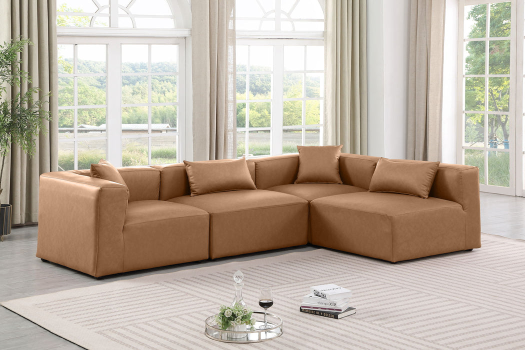Cube - 4 Piece Modular Corner Sectional Meridian Furniture