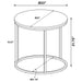 Arrize - Round Side End Table - Pine Wood Furniture Max