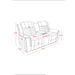 Ian - Power Reclining Sofa With LED Lighting, Surround Sound & Subwoofer - Charcoal Global Furniture USA