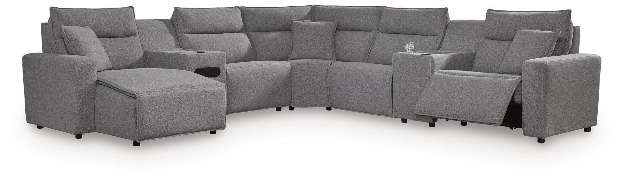 Modmax II - Reclining Sectional - Salt And Pepper Signature Design by Ashley®