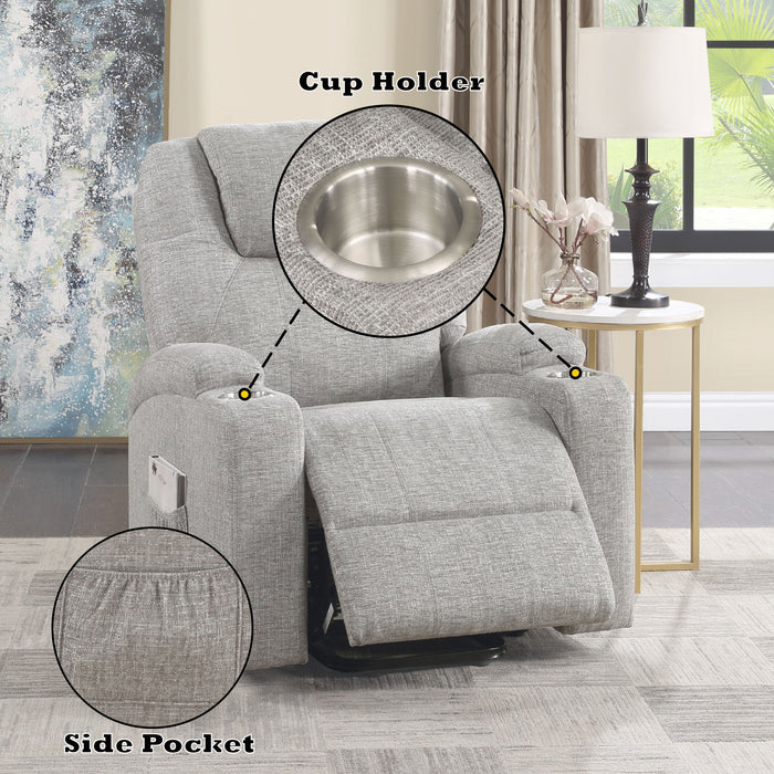 Recliner With Power Lift & Massage Acme