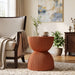 Side Table With Speckled Ribbed Texture Noble House