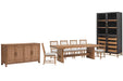 Lindon - Trestle Dining Table Set Magnussen Furniture