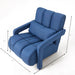 Upholstered Accent Chair With Pillow, Designed For Living Room - Navy Blue Home Essentials