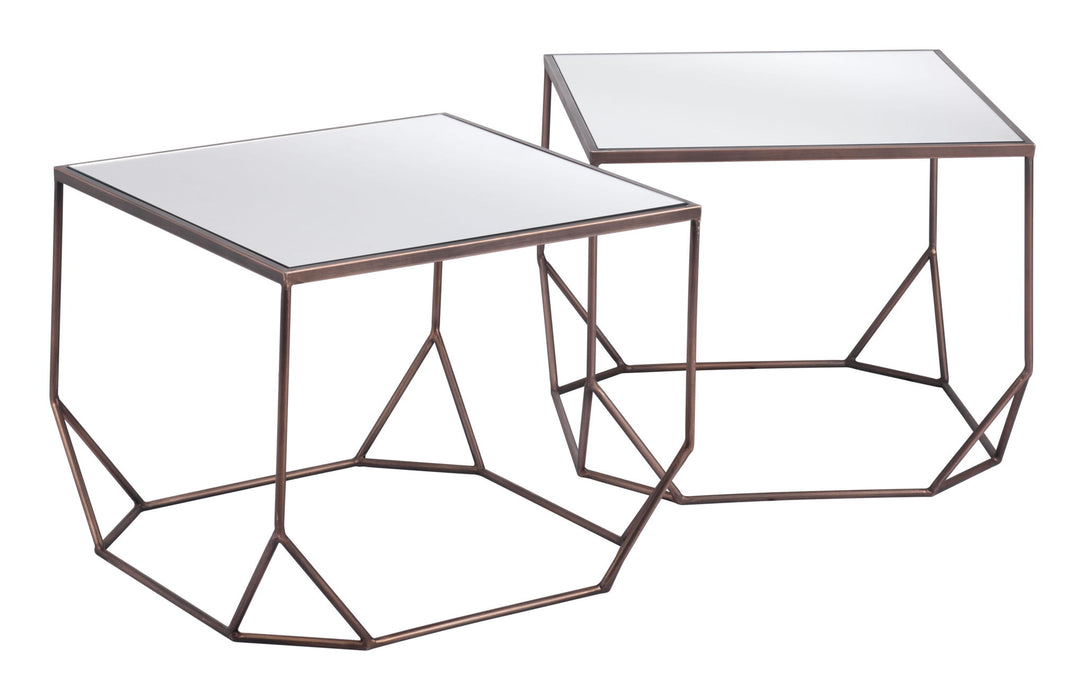 Arzon - Coffee Table Set - Bronze Zuo Modern