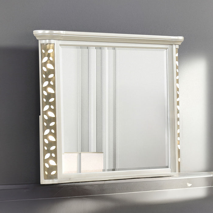 Cinderella - Bedroom Mirror With LED Frame Lighting (Dresser Not Included) - Beige Matrix Furniture Group