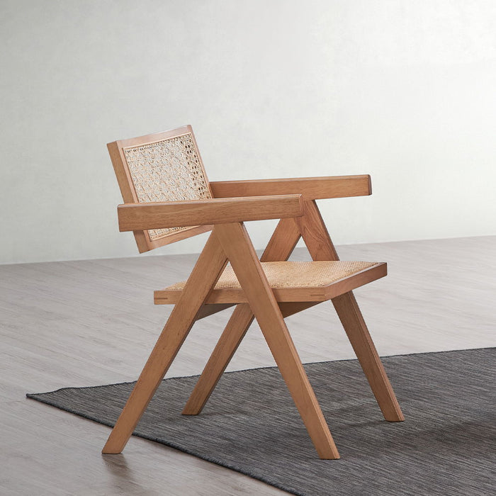 Velentina - Arm Chair (Set of 2) - Rattan & Natural ACME