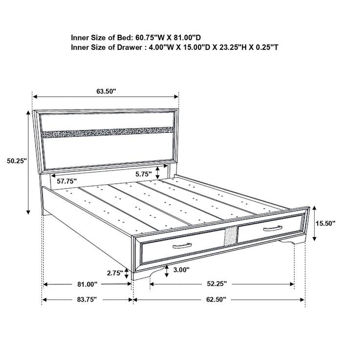 Orchid - Storage Panel Bed Furniture Max