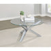 Round Top Coffee Table - Chrome Furniture Max