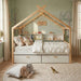 House Bed With Bookshelf Storage Hearth and Haven