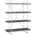 Herringbone - Bookcase With Full Length Shelf - Gray Furniture Max