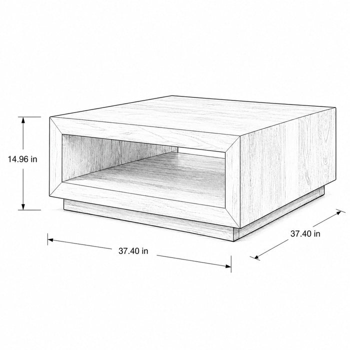 Low Profile Coffee Table - Brown Home Essentials