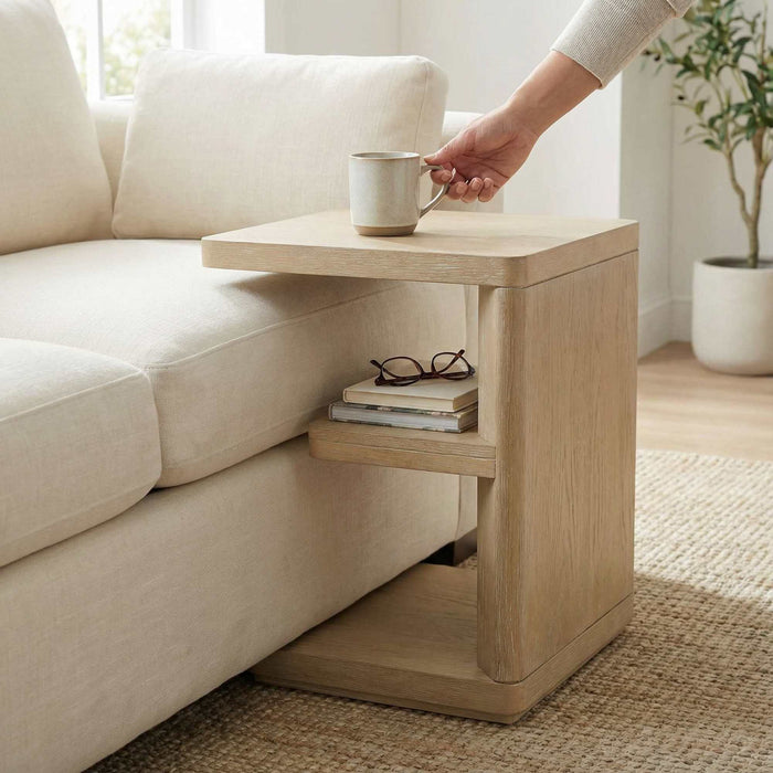 Chairside Table - Tan Emerald Home