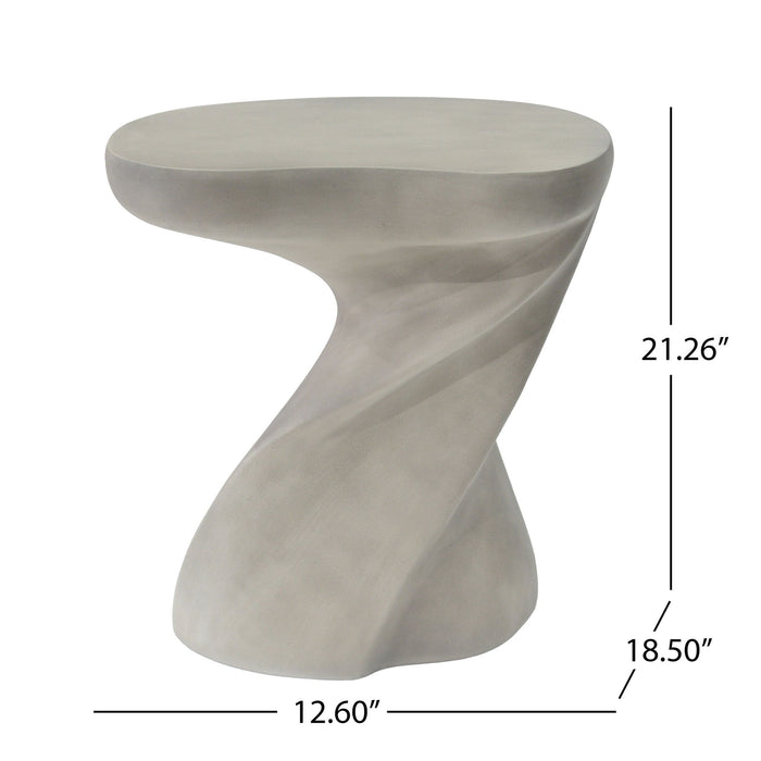 Twisted Sculptural Side Table Indoor / Outdoor Noble House