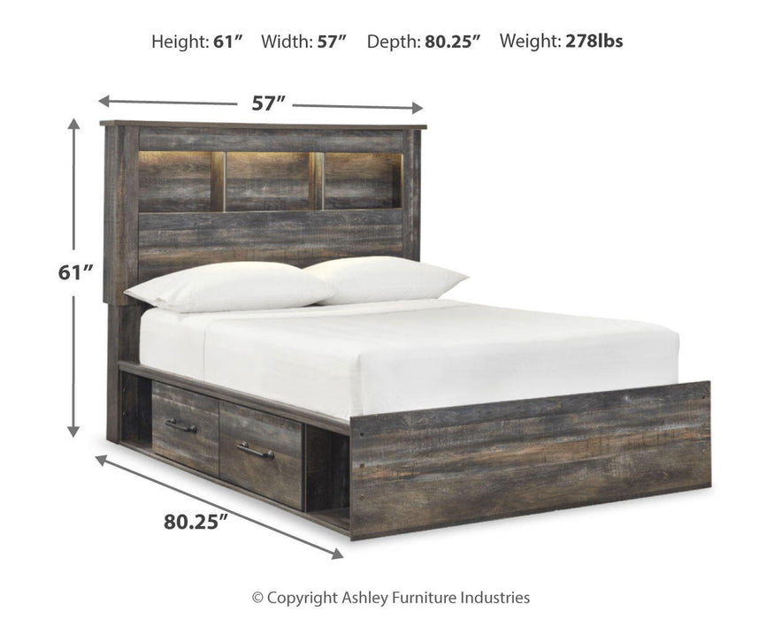 Drystan - Panel Bookcase Bed Signature Design by Ashley®