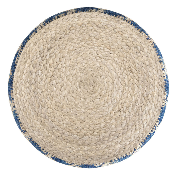 Edgeley - Handcrafted Round Pouf Simpli-Home