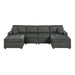 Contemporary Sectional Sofa Set RAF And LAF Chaise Home Essentials