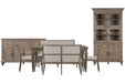 Lancaster - 7 Piece Extendable Rectangular Dining Table Set Magnussen Furniture