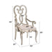 Esteban - Arm Chair (Set of 2) - Ivory Velvet & Antique Champagne ACME
