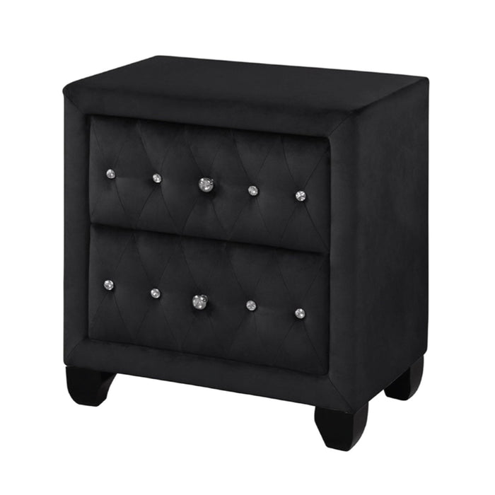 Sophia - 2 Drawer Upholstered Nightstand Matrix Furniture Group