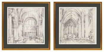 Downyard - Wall Art Set (Set of 2) - Black / Beige Signature Design by Ashley®