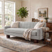 Modern Loveseat Sofa, 2 Seater With Square Arms For Living Room Noble House