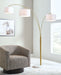 Valo - Metal Arc Lamp - Gold Finish Signature Design by Ashley®