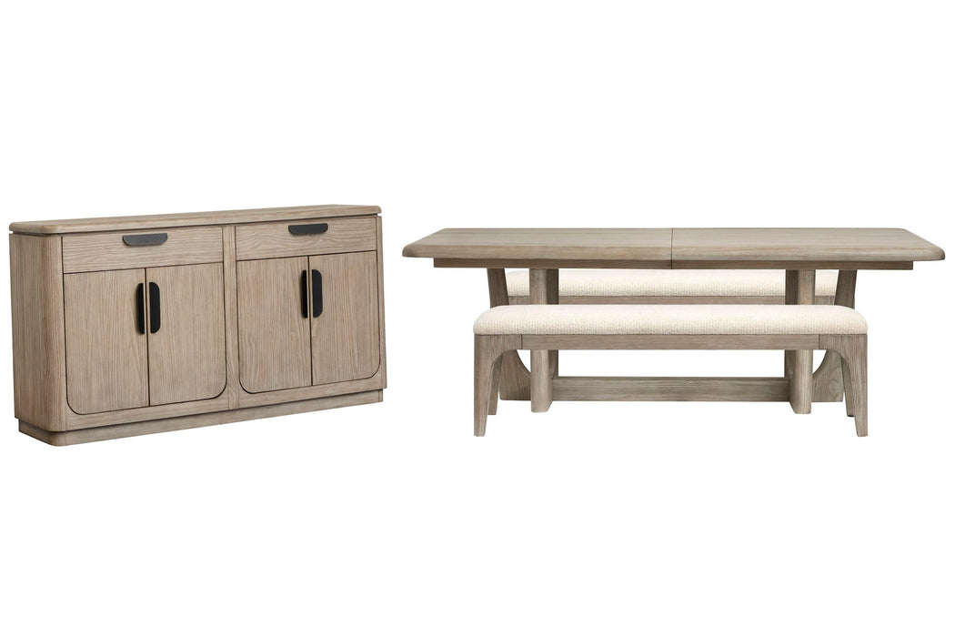 Braelyn - Extendable Trestle Dining Table Set Magnussen Furniture