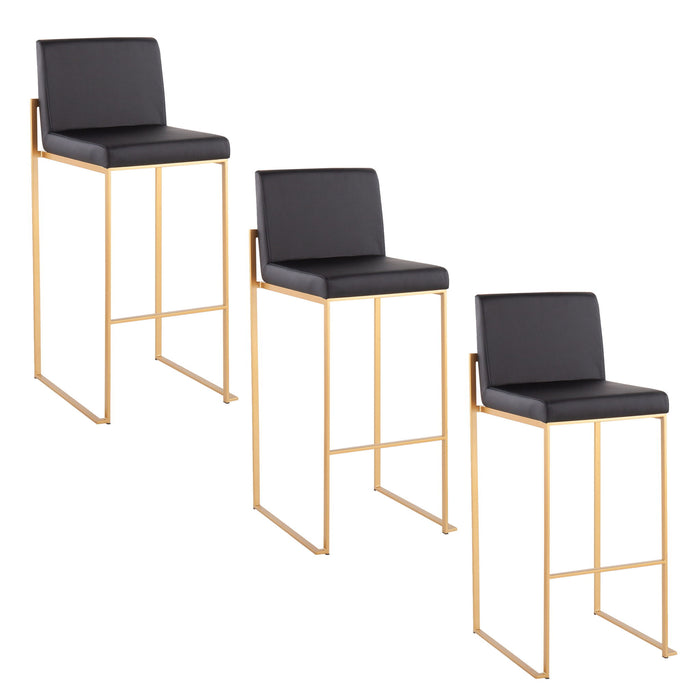 Fuji - Contemporary Design High Back Barstool Lumi Source