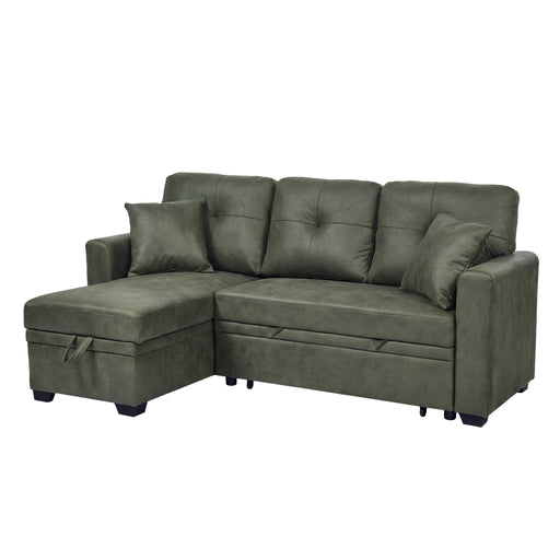 Sectional Sofa With Pull Out Bed, Reversible Chaise Home Essentials