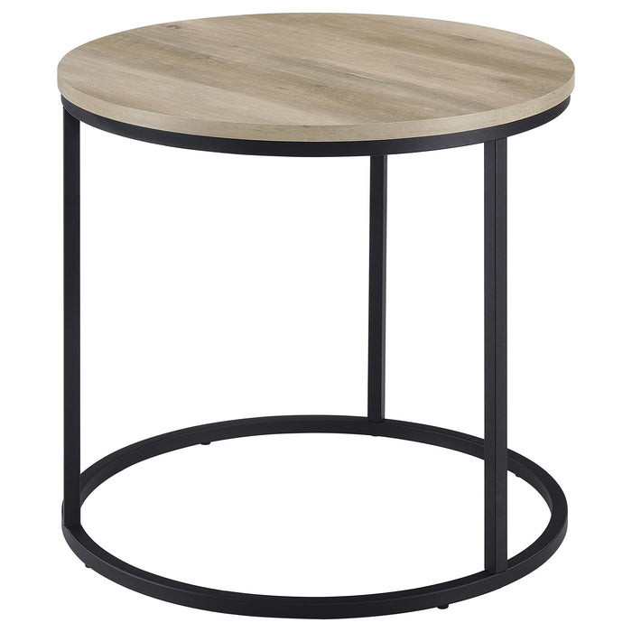 Arrize - Round Side End Table - Pine Wood Furniture Max