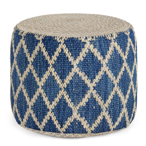 Edgeley - Handcrafted Round Pouf Simpli-Home