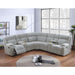 Sectional Sofa Set With Console Cup Holders, 3 Piece Reclining Living Room Couch - Gray Ash Home Essentials