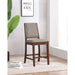 Allen - Upholstered Counter Chair (Set of 2) - Oak Furniture Max